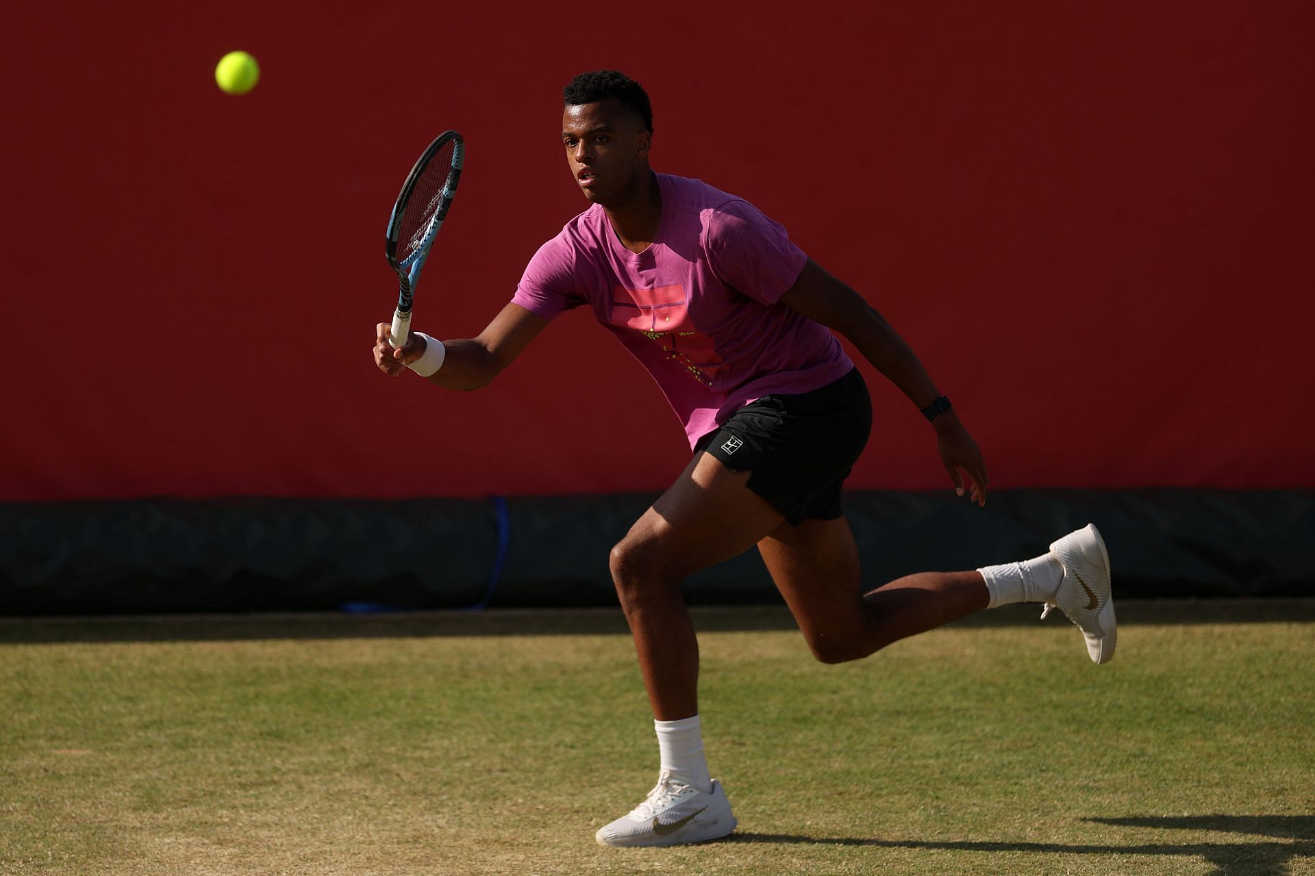 Giovanni Mpetshi Perricard in action during the HSBC Championships | Image Source: Getty